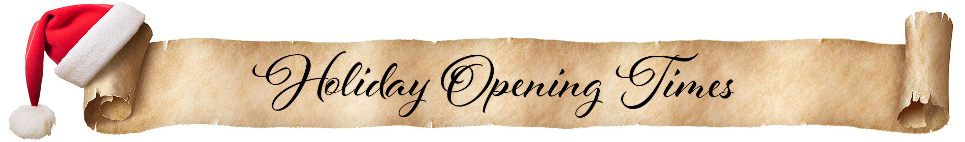 Christmas Opening Hours